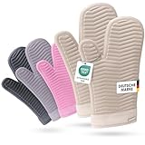 Bellphany Premium Silikon Ofenhandschuhe Paar - Design Topfhandschuhe zum...