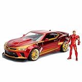 Jada Toys, 253225003 Marvel Iron Man 2016 Chevy Camaro SS, 1:24 Modellauto...