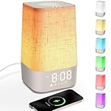 MILFECH Tageslichtwecker mit 30 Naturgeräuschen, Lichtwecker Sonnenaufgang...