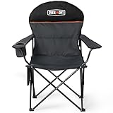 OVERMONT Klappbarer Campingstuhl mit Hoher Rückenlehne - Faltbarer...
