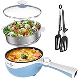 Audecook Elektrische Hot Pot mit Dampfgarer,Elektrische Bratpfanne, Hot Pot...