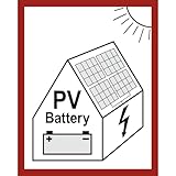 Dreifke® Schild, Hinweis auf eine PV-Anlage mit Batteriespeicher, Alu,...