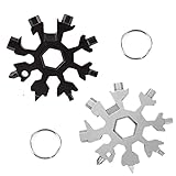 2 Stücke 18-in-1 Schneeflocken Multi-Tool,Schneeflocken...