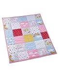 Bio Krabbeldecke Patchwork Design 100% Bio-Baumwolle (kbA) GOTS...