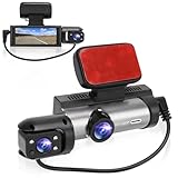 3,16 Zoll Auto Fahrrecorder, Dual Dash Cam, Front Heck Auto Armaturenbrett...