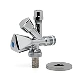 Vancoco Universal Kombi-Eckventil G1/2' Zoll Doppelt DN 15 Spülmaschinen-...