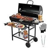 TEENO Grillrost, Holzkohlegrill mit Grillrost, XXL, große Größe,...