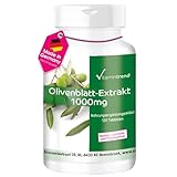 Olivenblattextrakt 1000mg - 120 vegane Tabletten ! 4-MONATS-VORRAT !...