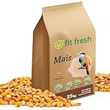 FitFresh Futtermais Mais gelb 25 kg Taubenfutter Huhnerfutter Karpfen...