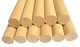 Hagspiel Rundstäbe, 10 Stk. Rundstäbe Holz Buche 10 mm 100 cm lang,...
