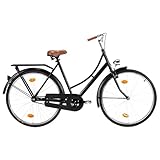 vidaXL Hollandrad 28 Zoll, Hollandfahrrad mit batteriebetriebenem Licht,...