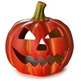 Kürbis-Deko Laterne als Halloween-Deko LED Set in 14x15 cm - Jack Lantern...
