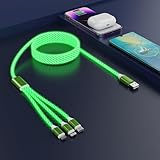 Multi-Ladekabel [MFi zertifiziert] LED Glühendes Lightning-Kabel für...
