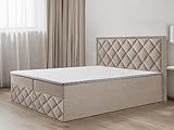 Boxspringbett DORMI 3 Doppelbett, Dekorative Kopfstütze Bett im...