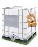 IBC Container 1000 Liter Neu – Wassertank XXL Regentonne lebensmittelecht...