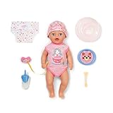 Baby Born Lena Pink, 36 cm große Puppe mit 7 Funktionen für Kinder ab 1...