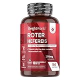 Roter Hefereis - 290mg pro Kapseln - 6 Monate Vorrat - Monacolin K mit...