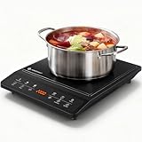 AMZCHEF Induktionskochfeld 1 Platte, Tragbares Induktionskochplatte, 20...