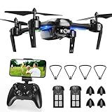 Wipkviey T6 Drohne mit Kamera 1080P HD, FPV RC Quadcopter mit 2.4G WiFi...