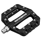 ROCKBROS Fahrradpedale Nylon Composite Flatpedale 9/16 MTB Pedale 3 Bearing...