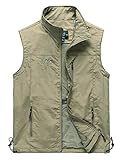 Vanchenl Herren Casual Utility Reisen Angeln Weste Outdoor Arbeit...