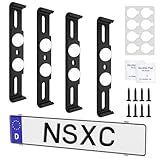 Kennzeichenhalter Rahmenlos, Unsichtbar und Wetterfest, Werbefrei & Legal,...