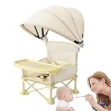 Outdoor Klappbare Baby -Fütterungsstuhl - Baby Campingstuhl mit Tablett,...