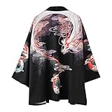 Siehin Herren Drache-Druck Frühling-Sommer Kimono Cardigan Japan Happi...