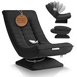 Juskys Relaxsessel Korsika - Ergonomisch & 360° drehbar, klappbar mit...