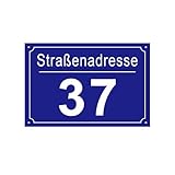 CQSXM Hausnummer mit Straßennamen und Nummer, Hausnummernschild aus...