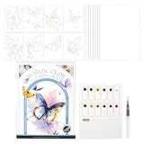 Aquarellbuch-Set, Kunstmalerei, Zeichenzubehör, Wasserbuch-Farbfarbe,...