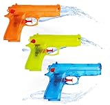 3er Wasserpistolen Set - ca. 12 cm mit großer Reichweite...