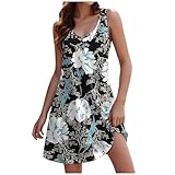 Beach Dress Sommerkleid Damen midi westernkleid trägerkleid Strandkleid...