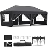 JUMMICO Pavillon 3x6 Wasserdicht Stabil Winterfest Höhe...