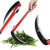 Bauster® Hochwertige Grassichel Klappbare Sichelsense Scharf Sickle 40 cm...