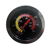 52 mm für Grill-Thermometer, Edelstahl, für Backofen, Pizzaofen und...
