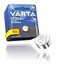 VARTA Batterien Knopfzellen V13GA/LR44, 10 Stück, Power on Demand, 1,5V,...