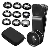 TEHAUX Mobile Phone Lens Kit Teiliges mit Weitwinkel Makro Teleobjektiv...