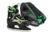 Hudora Unisex – Erwachsene Allround Schlittschuh Basic, Green, Gr. 29-32,...
