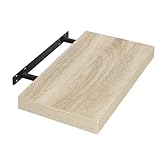 EUGAD Wandregal Wandboard Buchregal Hängeregal DVD CD Regal Holz Board...