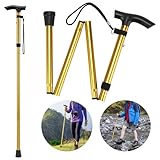Thlevel Gehstock Faltbar Klappbar Bergstock Spazierstock Wanderstöcke...