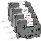 4 x Kompatibel Brother TZe-231 P Touch Schriftband für Brother P-Touch...
