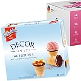 DeBeukelaer Waffelbecher | Eiswaffeln | Keksbecher | 60 Becher pro Packung...