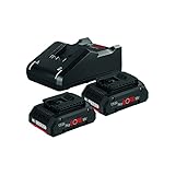 Bosch Professional 18V System Akku Starter-Set: 2x ProCORE18V 4.0Ah Akku +...