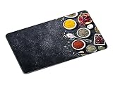 KESPER 36462 Glas-Schneideplatte 38 x 28,5 cm Motiv SPICES