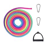 Tulov 4M Schlittenseil, Regenbogen Farbe Schlittenleine, Schlittenseil...