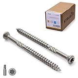STRÜBER Terrassenschrauben mit Zier-Senkkopf und Torx-Antrieb (4,0 x 40 mm...