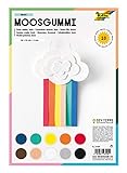 folia 231009 - Moosgummi, 2 mm, ca. 20 x 29 cm, 10 Bögen, sortiert in 10...