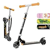 MEE GOO Roller Kinder Aluminium Tretroller klappbar mit 3 Verstellbaren...