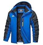 TACVASEN Herren Wasserdicht Winter Skijacke Warme Snowboardjacke...